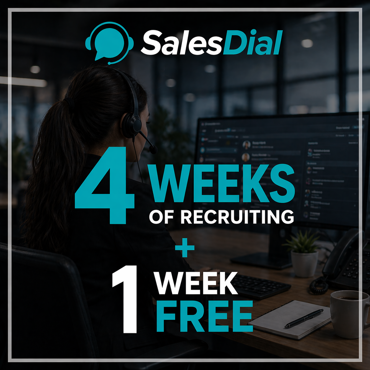 4 Weeks of Recruiting + 1 Week FREE